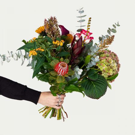 stoer boeket bloemen Katwijk aan Zee